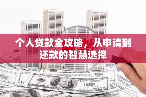 马边个人贷款全攻略，从申请到还款的智慧选择