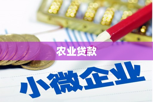马边农业贷款