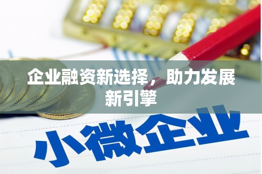 马边企业融资新选择，助力发展新引擎