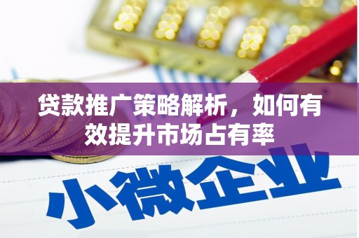 马边贷款推广策略解析，如何有效提升市场占有率