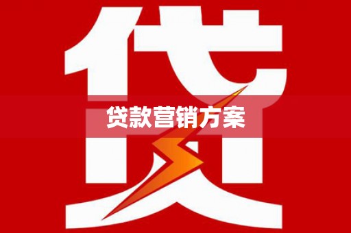 马边贷款营销方案