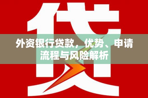 马边外资银行贷款，优势、申请流程与风险解析