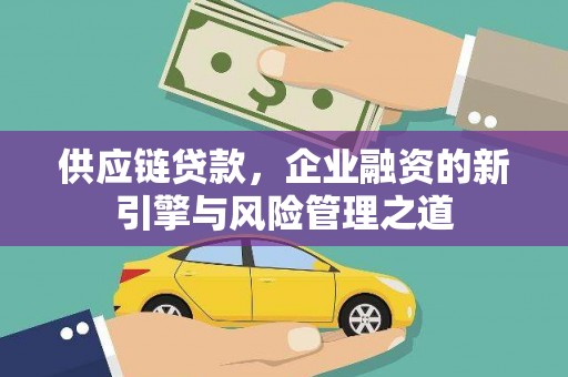 马边供应链贷款，企业融资的新引擎与风险管理之道