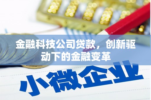 马边金融科技公司贷款，创新驱动下的金融变革