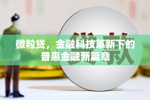 马边微粒贷，金融科技革新下的普惠金融新篇章