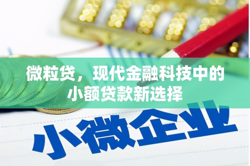 马边微粒贷，现代金融科技中的小额贷款新选择