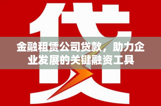 马边金融租赁公司贷款，助力企业发展的关键融资工具