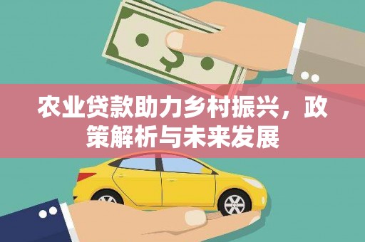 马边农业贷款助力乡村振兴，政策解析与未来发展