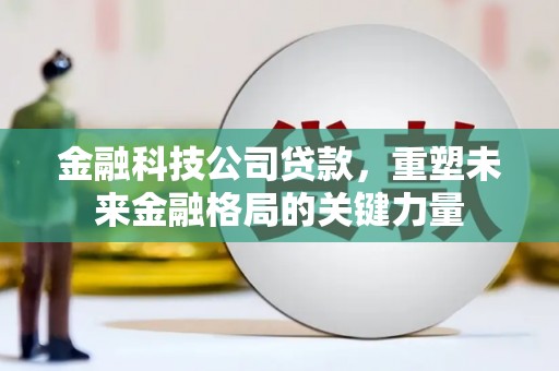 马边金融科技公司贷款，重塑未来金融格局的关键力量