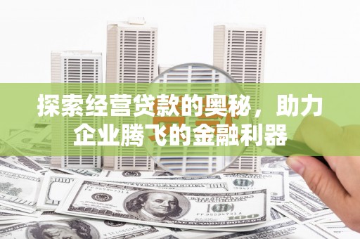马边探索经营贷款的奥秘，助力企业腾飞的金融利器