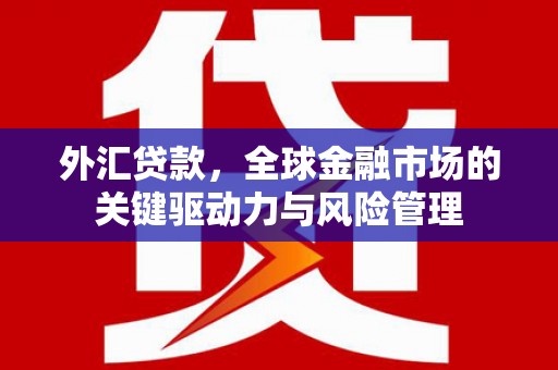 马边外汇贷款，全球金融市场的关键驱动力与风险管理