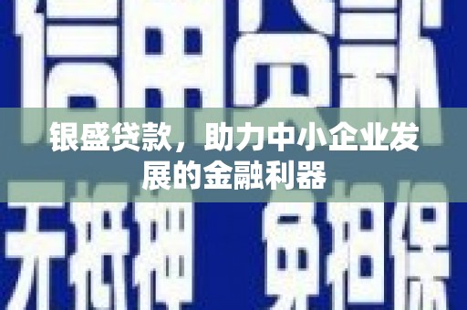 马边银盛贷款，助力中小企业发展的金融利器