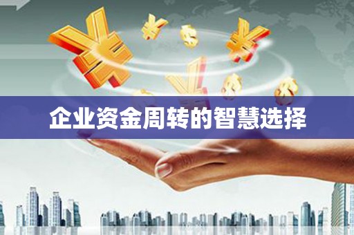 马边企业资金周转的智慧选择
