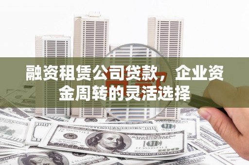 马边融资租赁公司贷款，企业资金周转的灵活选择