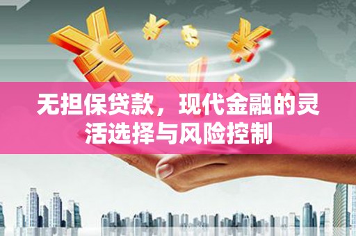 马边无担保贷款，现代金融的灵活选择与风险控制