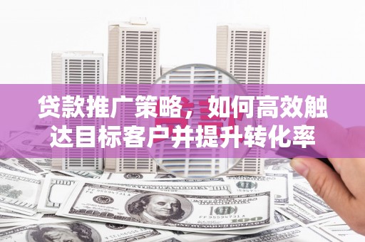 马边贷款推广策略，如何高效触达目标客户并提升转化率