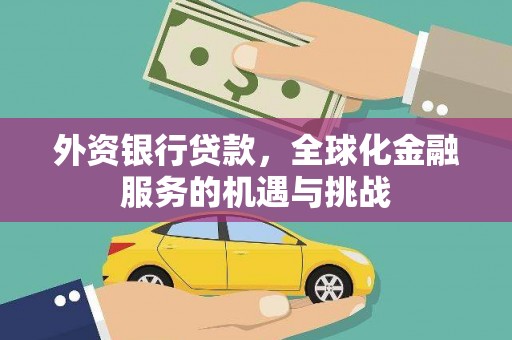 马边外资银行贷款，全球化金融服务的机遇与挑战
