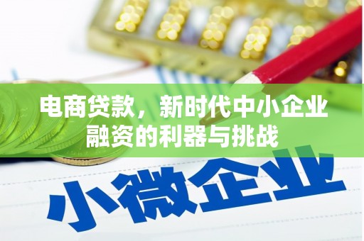 马边电商贷款，新时代中小企业融资的利器与挑战