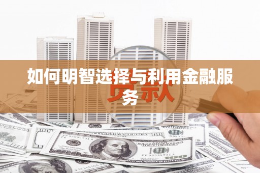 马边如何明智选择与利用金融服务