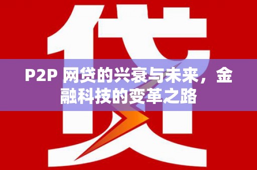 马边P2P 网贷的兴衰与未来，金融科技的变革之路