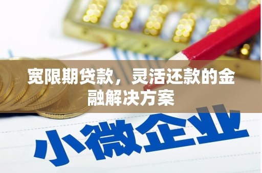 马边宽限期贷款，灵活还款的金融解决方案