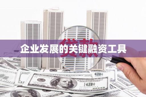 马边企业发展的关键融资工具