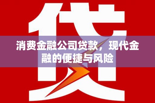 马边消费金融公司贷款，现代金融的便捷与风险