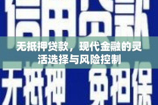 马边无抵押贷款，现代金融的灵活选择与风险控制