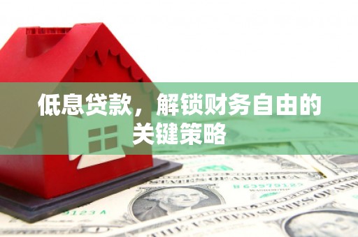 马边低息贷款，解锁财务自由的关键策略