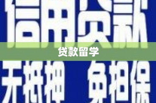 马边贷款留学