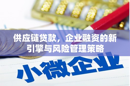 马边供应链贷款，企业融资的新引擎与风险管理策略