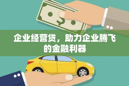 马边企业经营贷，助力企业腾飞的金融利器