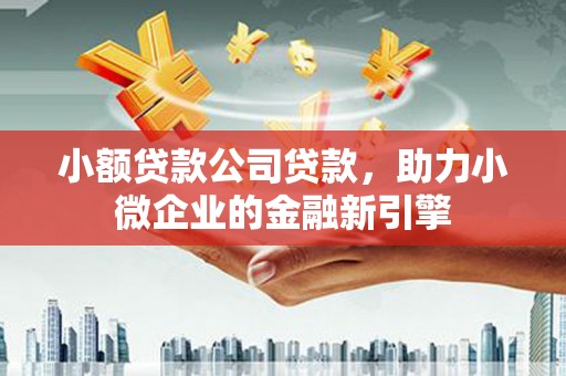 马边小额贷款公司贷款，助力小微企业的金融新引擎