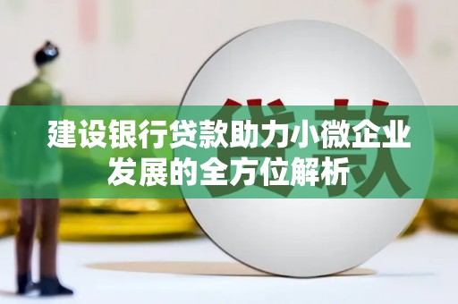 马边建设银行贷款助力小微企业发展的全方位解析