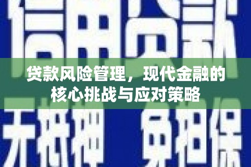 马边贷款风险管理，现代金融的核心挑战与应对策略