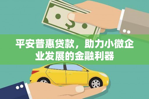 马边平安普惠贷款，助力小微企业发展的金融利器