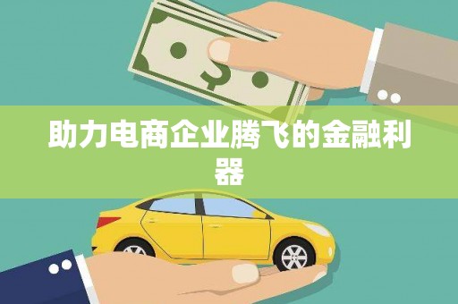 马边助力电商企业腾飞的金融利器