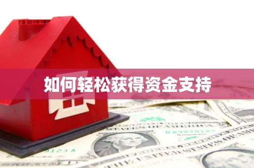马边如何轻松获得资金支持