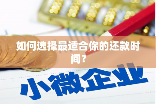 马边如何选择最适合你的还款时间？