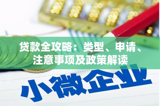 马边贷款全攻略：类型、申请、注意事项及政策解读