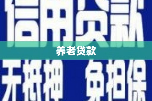 马边养老贷款